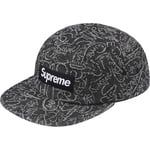 Supreme Handwriting Denim Camp Cap (SS25) - Black