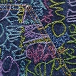 Supreme Handwriting Double Knee Denim Short (SS25) - Indigo