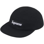 Supreme Harris Tweed Camp Cap (SS25) - Black