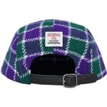 Supreme Harris Tweed Camp Cap (SS25) - Green Plaid