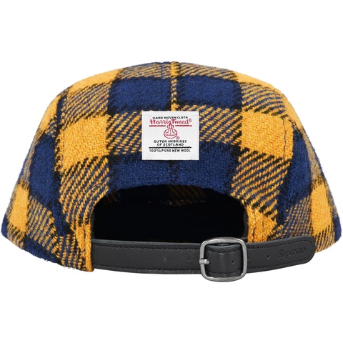 supreme Harris Tweed® Camp Cap イエロー×ブルー Buy Supreme Harris Tweed Camp Cap 'Yellow Plaid' - SS25H39 YELLOW