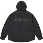 Supreme Hooded Denim Shirt (SS25) - Black