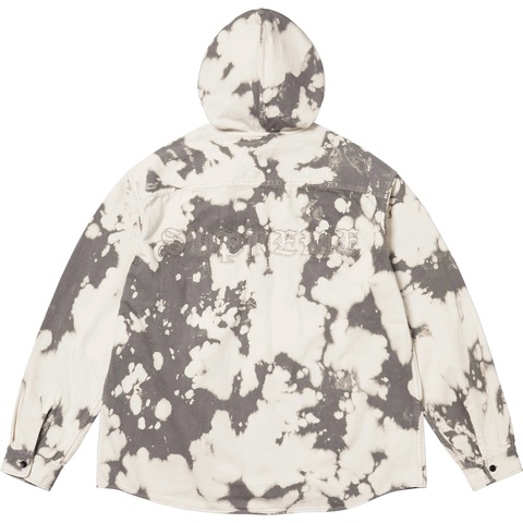 Sサイズ Supreme Hooded Denim Shirt Bleached Hooded Denim Shirt - spring/summer 2025 - Supreme