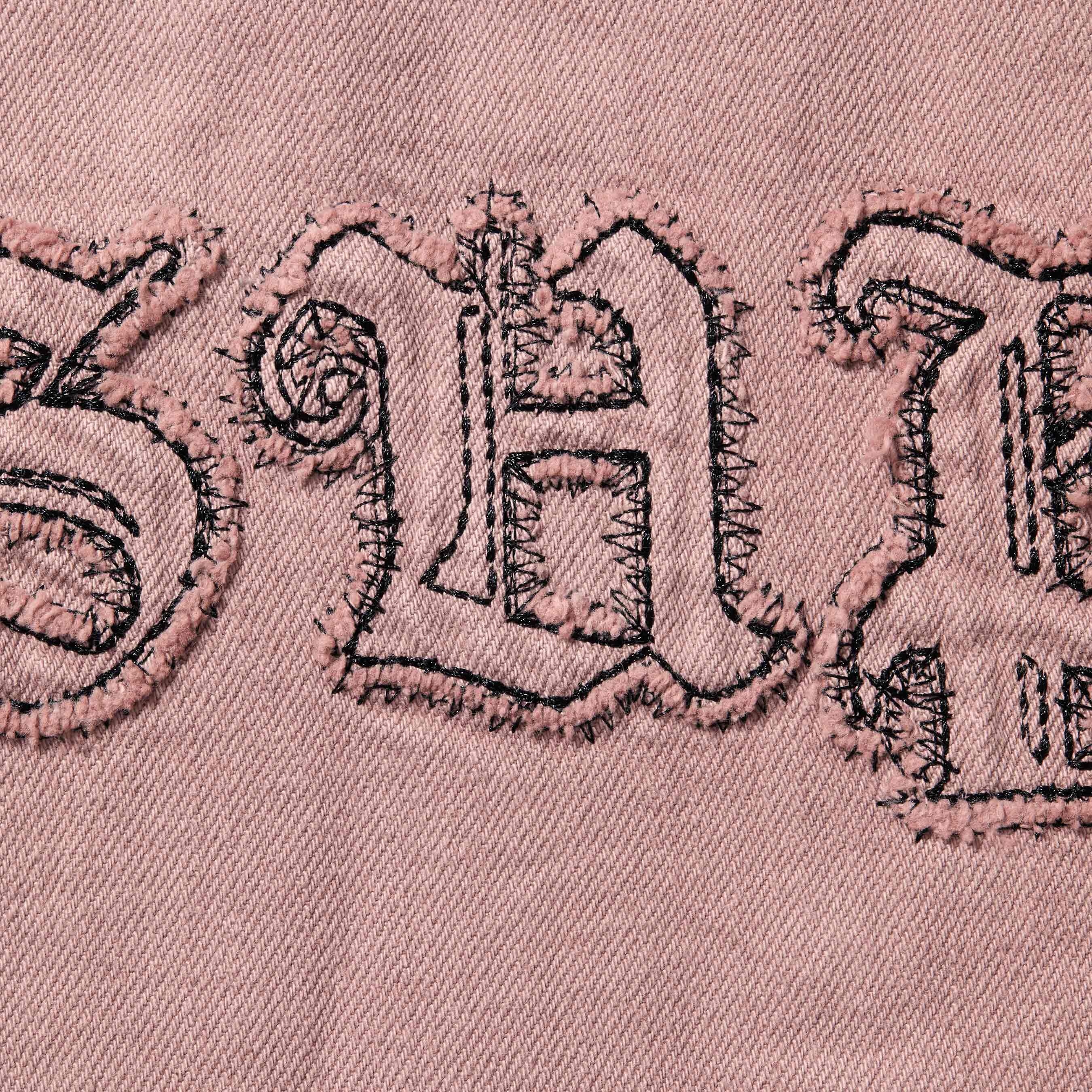 Supreme Hooded Denim Shirt (SS25) - Dusty Pink - $158