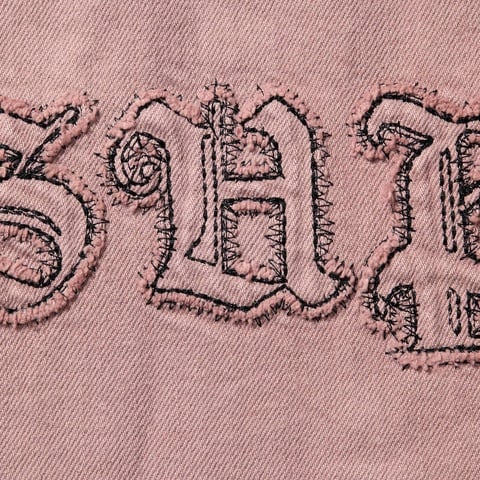 Supreme Hooded Denim Shirt - Dusty Pink
