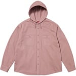 Supreme Hooded Denim Shirt (SS25) - Dusty Pink