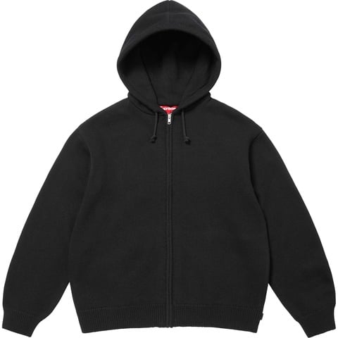 Supreme Last Supper Embroidered Zip Up Hooded Sweater - Black