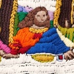 Supreme Last Supper Embroidered Zip Up Hooded Sweater (SS25) - Black