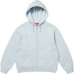 Supreme Last Supper Embroidered Zip Up Hooded Sweater (SS25) - Light Blue