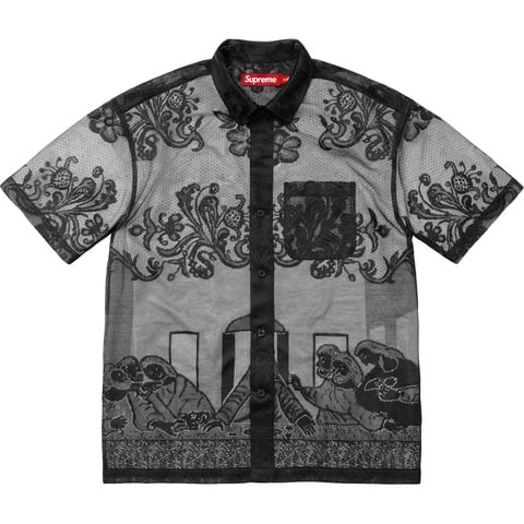 Supreme Last Supper Lace S/S Shirt - Black