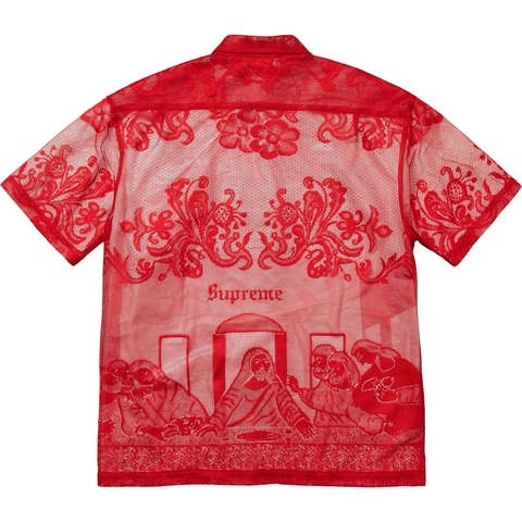 【Supreme シュプリーム】/新品 Last Supper Lace S Supreme Last Supper Lace S/S Shirt Black Men's - SS25 - US