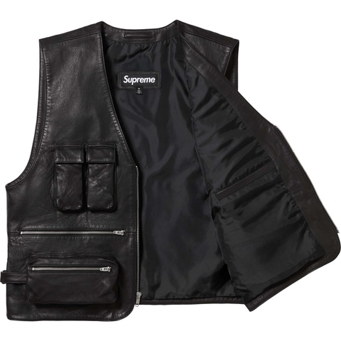 Leather Cargo Vest - spring/summer 2025 - Supreme
