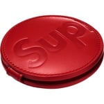 Supreme Leather Pocket Mirror (SS25) - Red