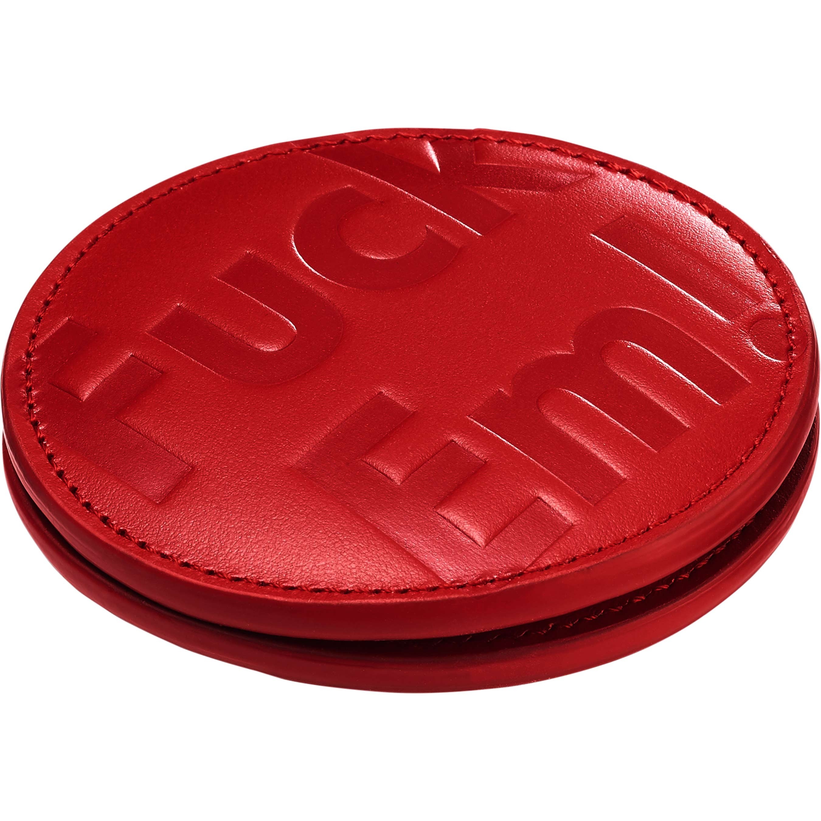 Supreme Leather Pocket Mirror (SS25) - Red - $110