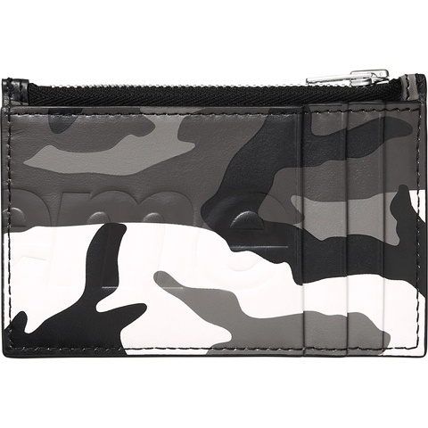 Supreme Leather Zip Card Holder CAMO カモ Leather Zip Card Holder - spring/summer 2025 - Supreme