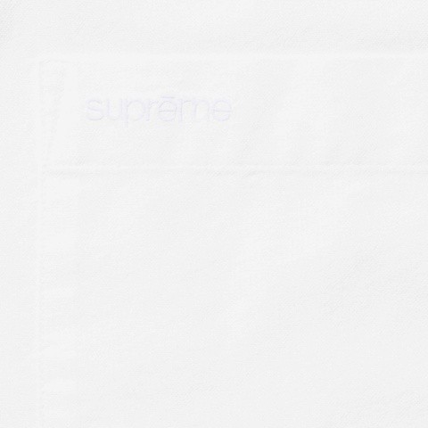 Supreme Loose Fit Oxford S/S Shirt - White