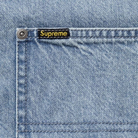 Loose Fit S/S Denim Painter Shirt - Supreme