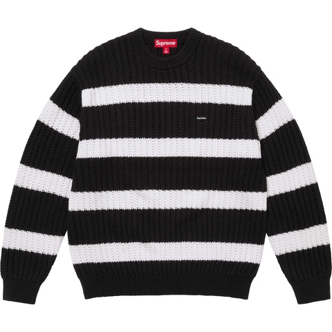 Loose Gauge Stripe Small Box Sweater - Supreme