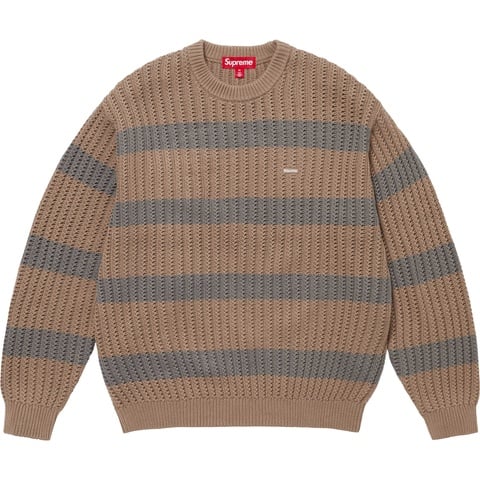 Loose Gauge Stripe Small Box Sweater - Supreme