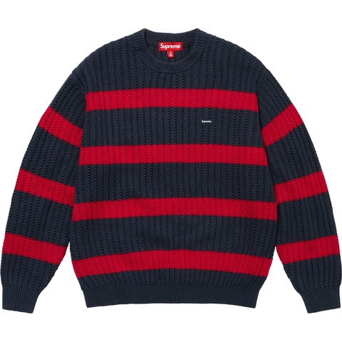 Loose Gauge Stripe Small Box Sweater - Supreme