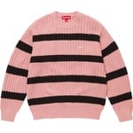 Supreme Loose Gauge Stripe Small Box Sweater (SS25) - Pink