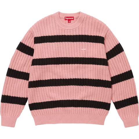 Loose Gauge Stripe Small Box Sweater - Supreme