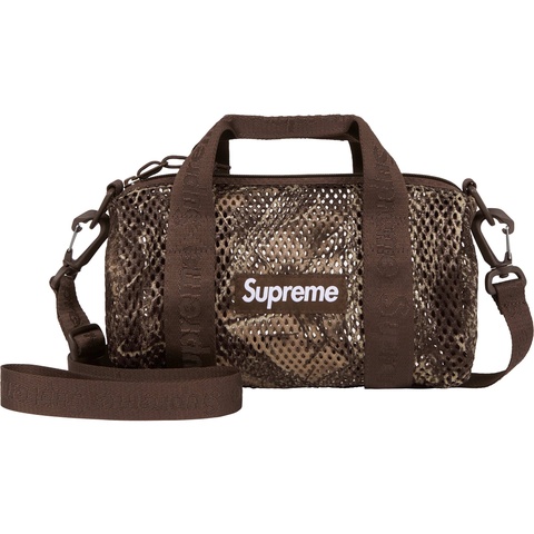 バッグ Supreme Mesh Mini Duffle Bag Supreme Mesh Mini Duffle Bag Leopard - SS23 - US