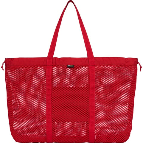Supreme 赤 エコバッグ メッシュデザイン Mesh Tote Bag - spring/summer 2025 - Supreme