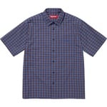 Supreme Mini Plaid S S Shirt (SS25) - Blue