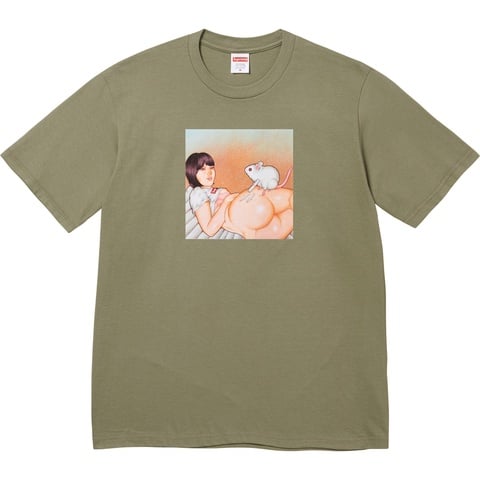 Supreme Mouse Tee - Light Olive