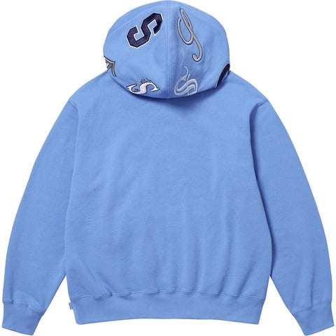 Supreme Multi S Logo Hooded Sweatshirt - Light Blue
