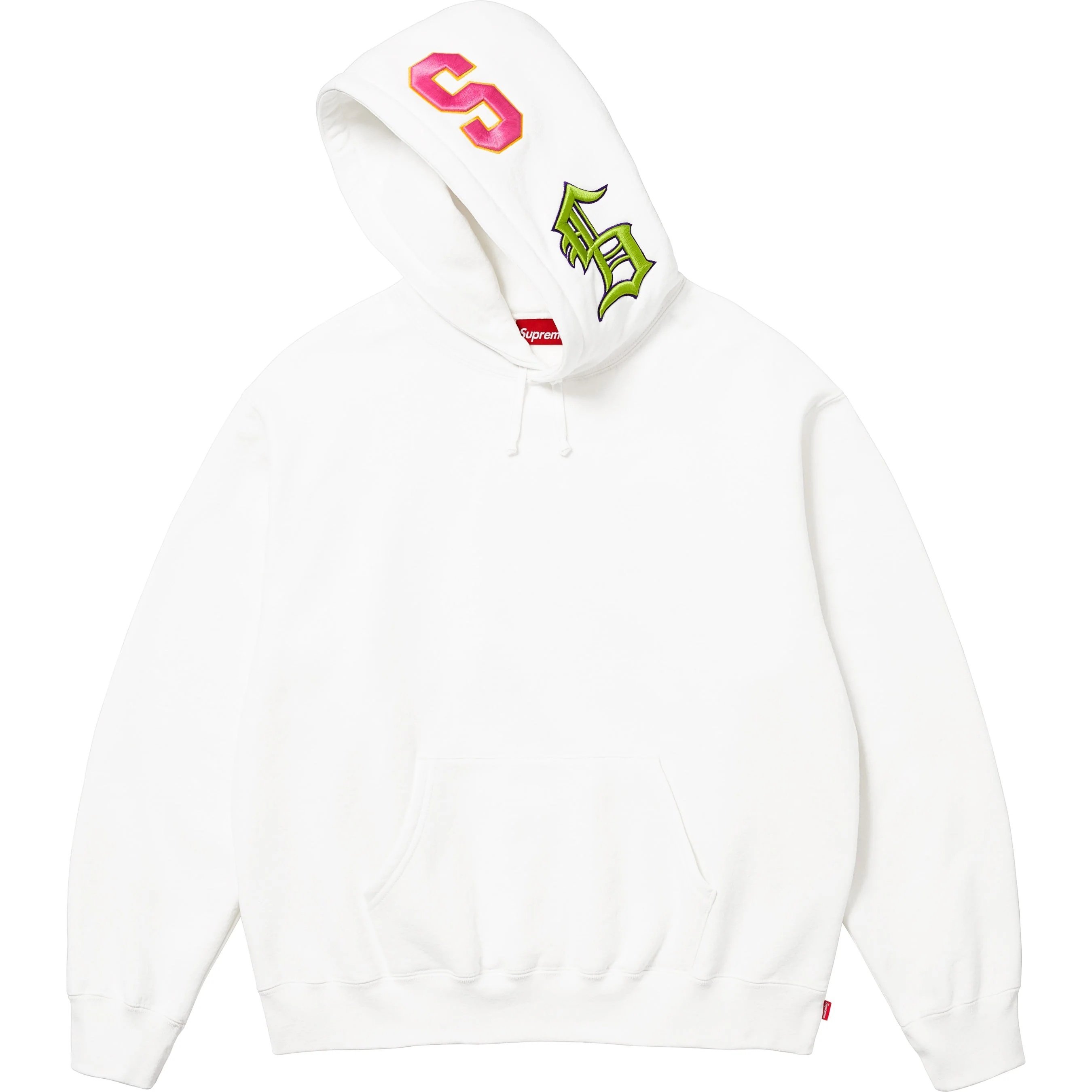 Supreme Multi S Logo Hooded Sweatshirt (SS25) - White - $168