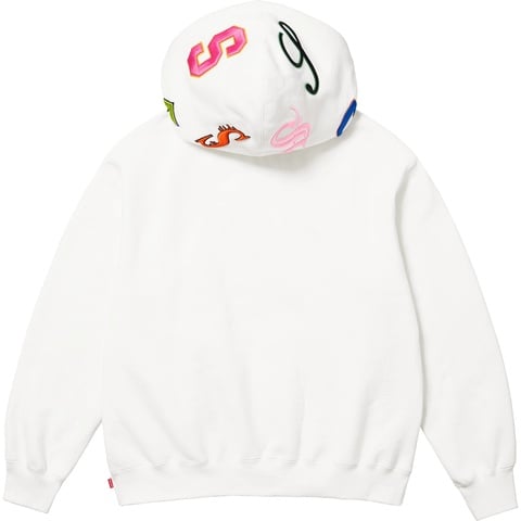 Supreme Multi S Logo Hooded Sweatshirt - White