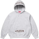 Supreme New World Order Hooded Sweatshirt (SS25) - Ash Grey