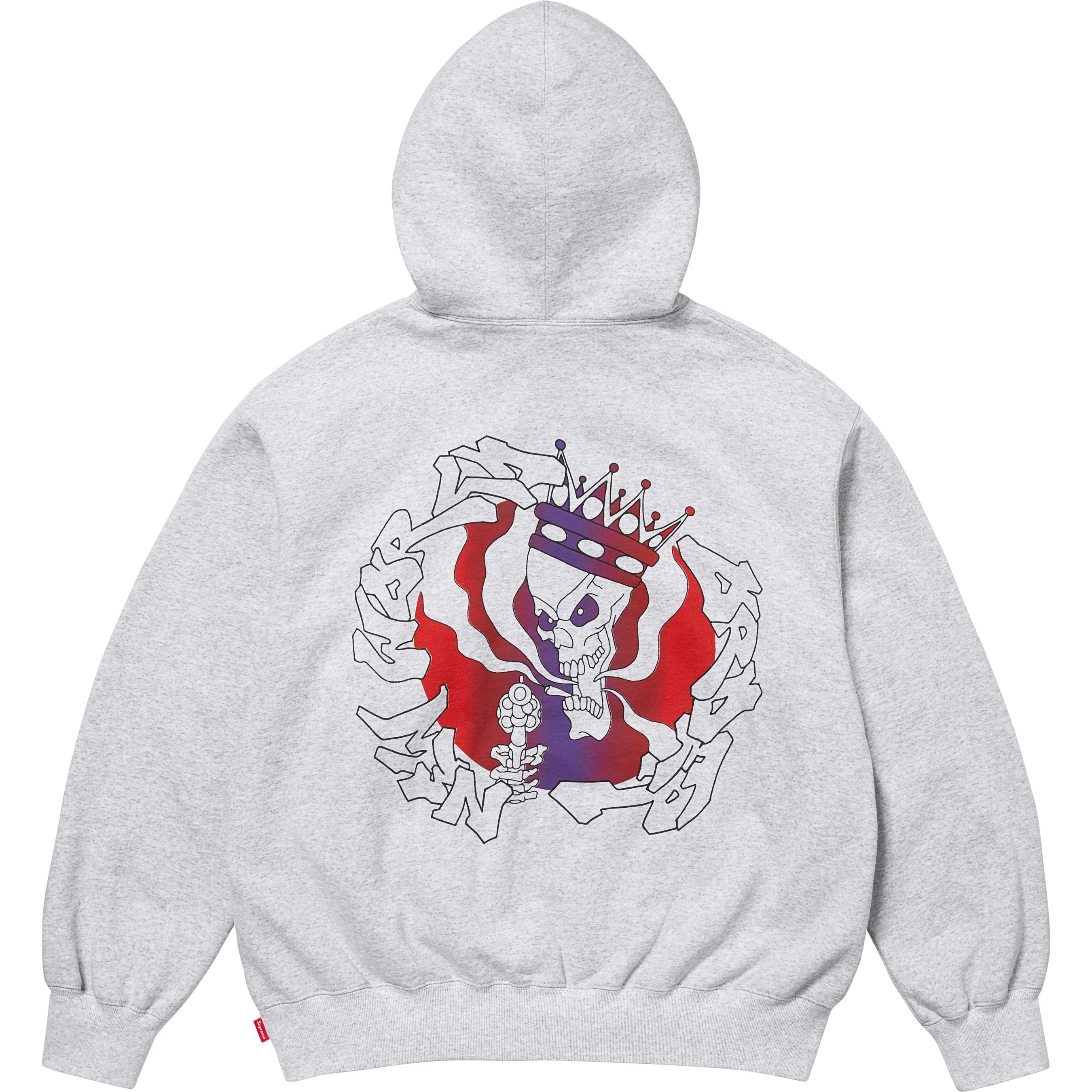 New World Order Hooded Sweatshirt M グレー Supreme-New-World-Order-Hooded