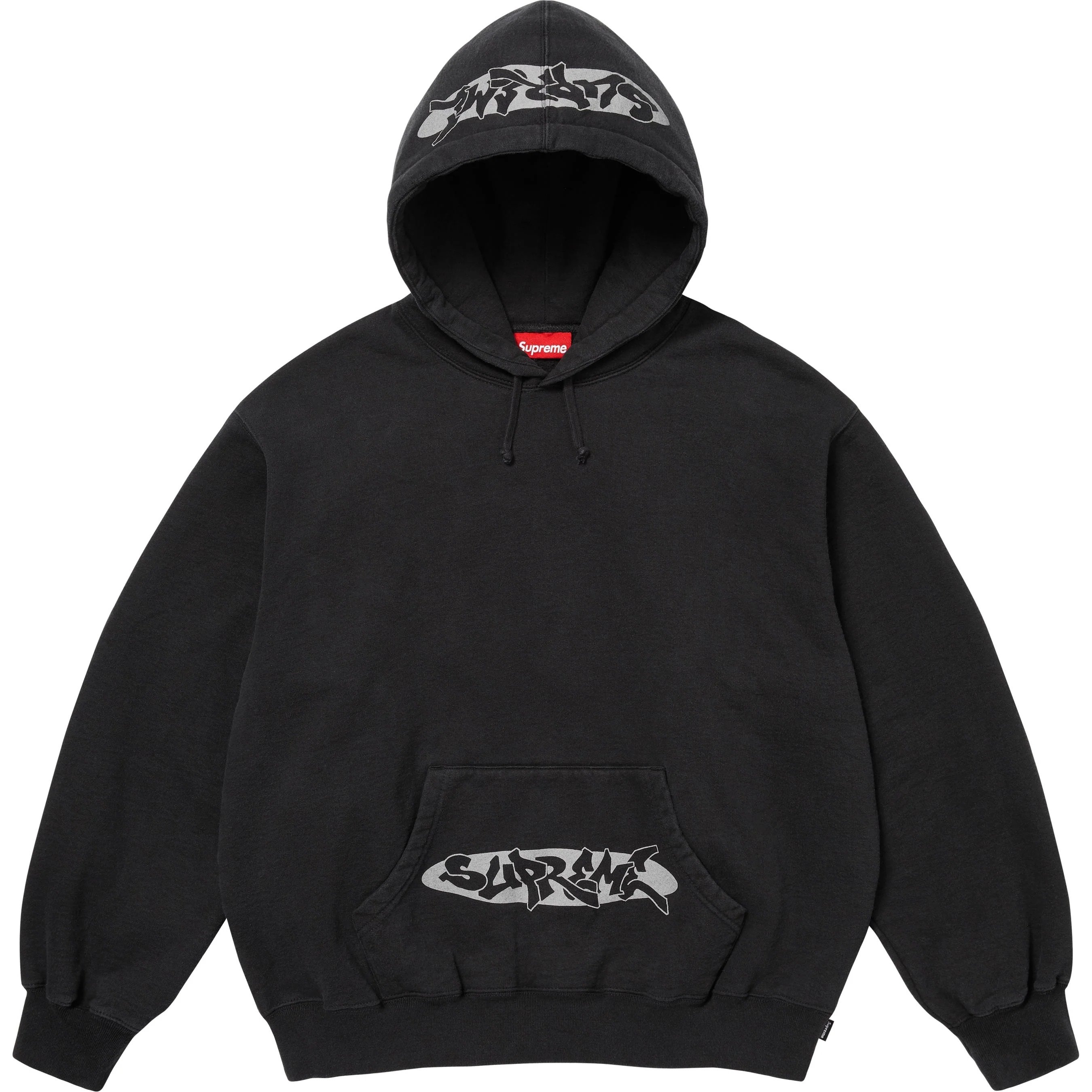 Supreme New World Order Hooded Sweatshirt (SS25) - Black - $158