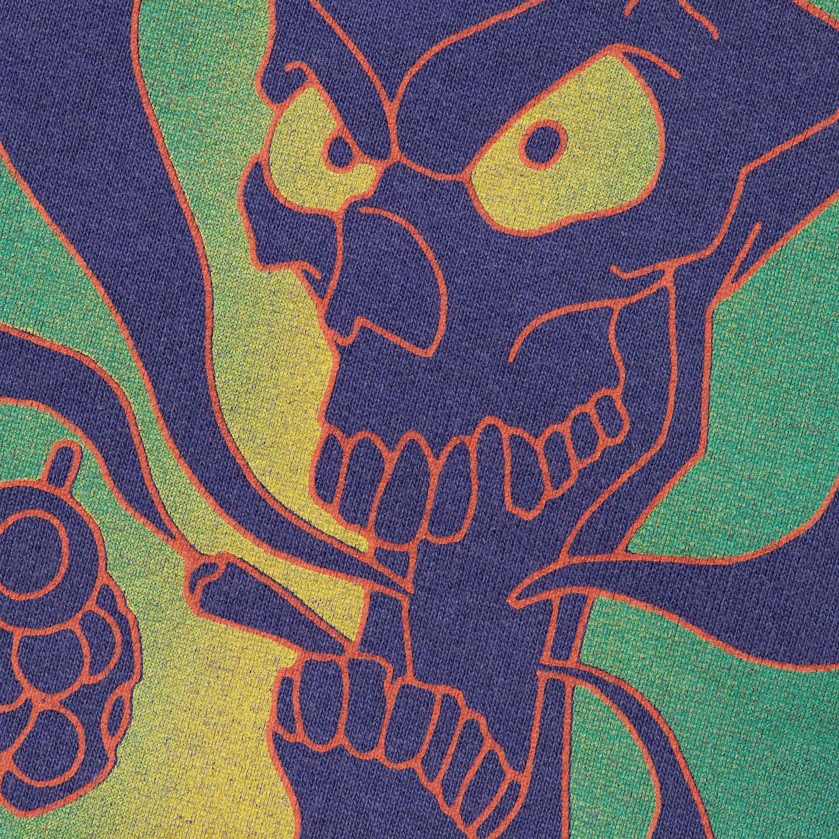 Supreme New World Order Hooded Sweatshirt (SS25) - Washed Navy - $158