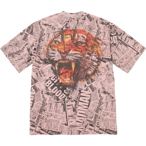 Supreme Newspaper S/S Top - Pink
