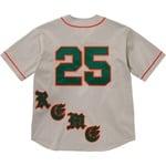 Supreme Old English Baseball Jersey (SS25) - Grey