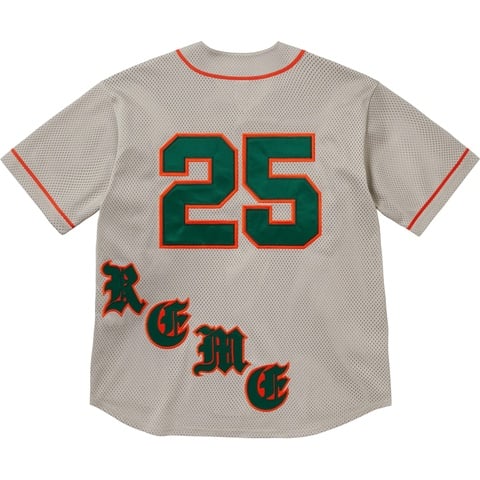 Supreme Old English Baseball Jersey - Grey