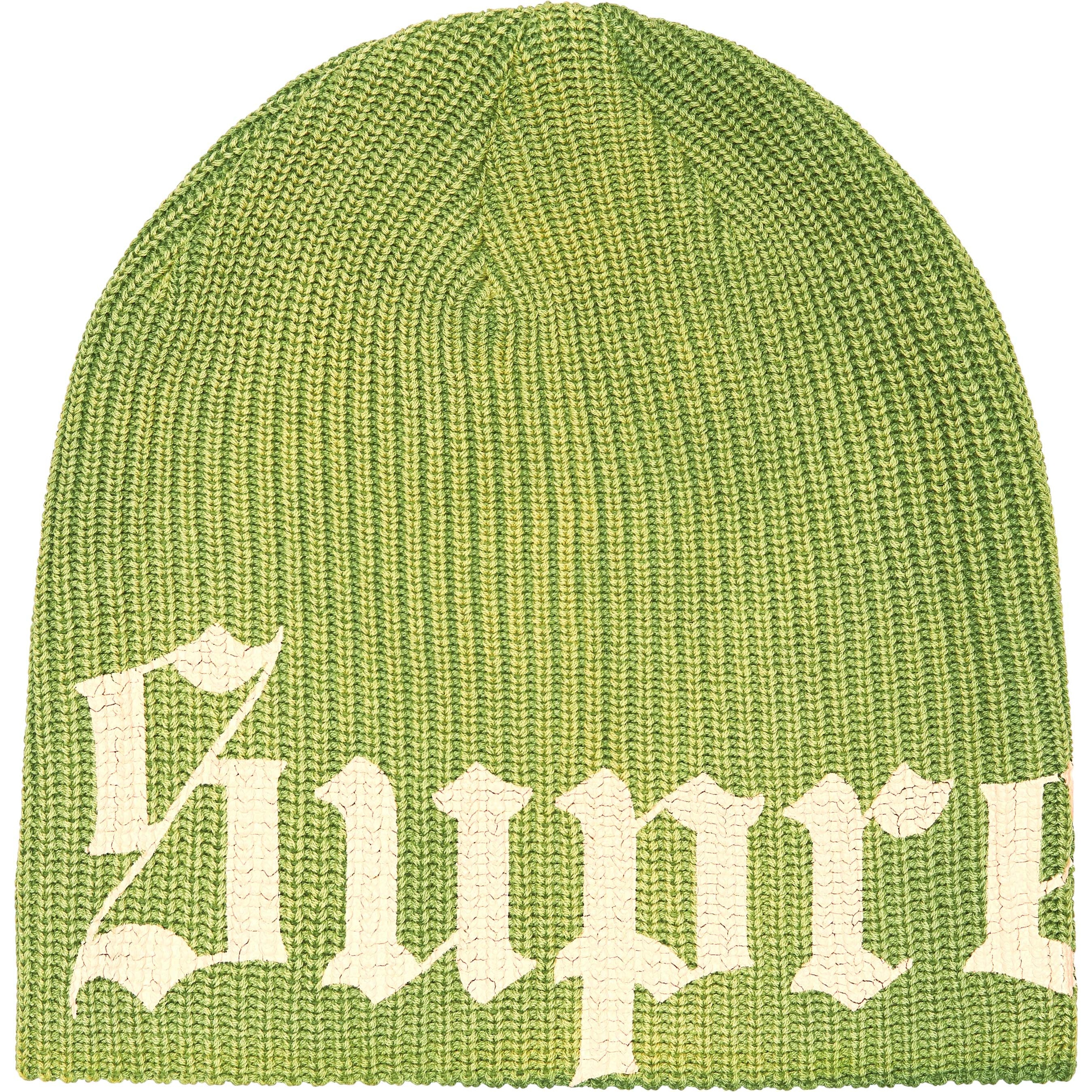 Supreme Old English Printed Beanie (SS25) - Green - $40