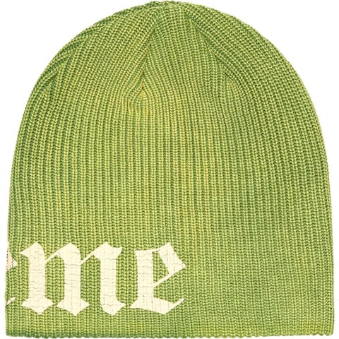 帽子 supreme Old English Printed Beanie Olive Old English Printed Beanie - spring/summer 2025 - Supreme