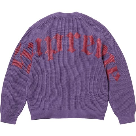 Old English Printed Sweater - spring/summer 2025 - Supreme