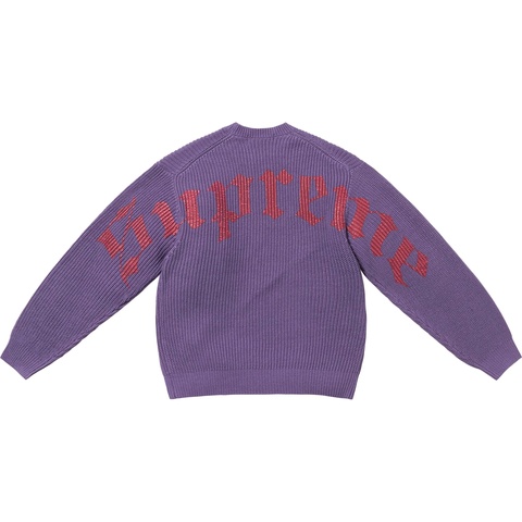 Old English Printed Sweater - spring/summer 2025 - Supreme