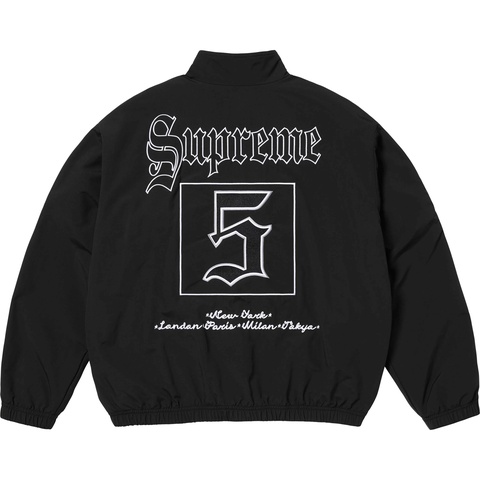 Supreme Old English Track Jacket - Black