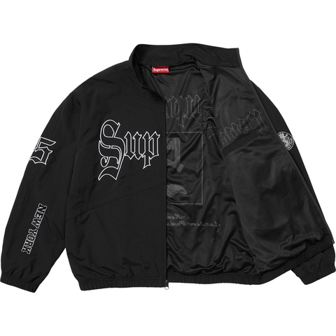 Supreme Old English Track Jacket - Black