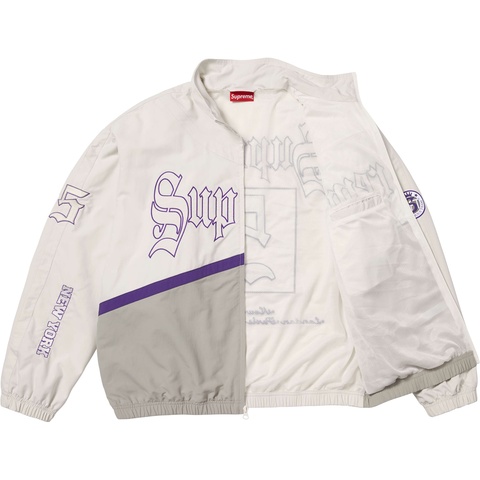 Supreme Old English Track Jacket - White