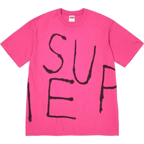 Supreme Painted Tee - Fuchsia