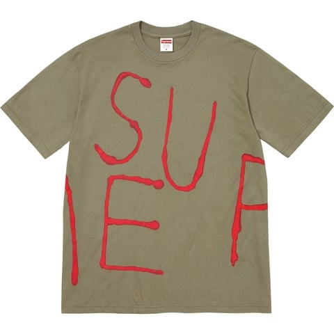 Supreme Painted Tee - Light Olive