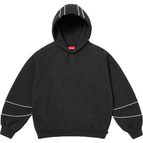 Supreme Paneled Hooded Sweatshirt - Black